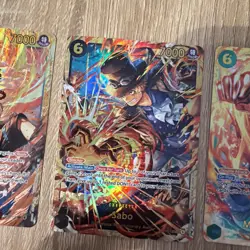 One Piece TCG OP-13 Gold Secret Rare Sec card Luffy Sabo Ace SR 118 119 120 op13 - Image 3