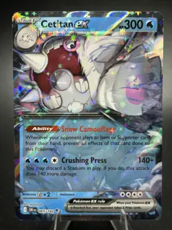 Cetitan ex 65/182 Holo Double Rare Card - Pokemon TCG - Destined Rivals - NM - Image 1