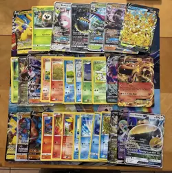 Pokemon Card Lot Full Art Alt Art Jumbo Charizard Snorlax Pikachu 31 Cards - Image 1