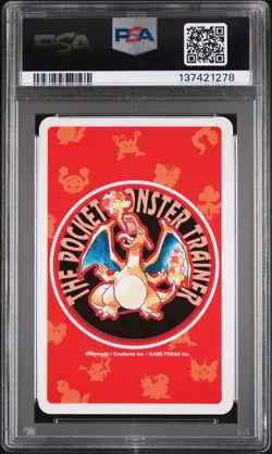 1996 POKEMON RED VERSION PLAYING CARDS 5 OF SPADES #091 CLOYSTER PSA 9 - Image 2