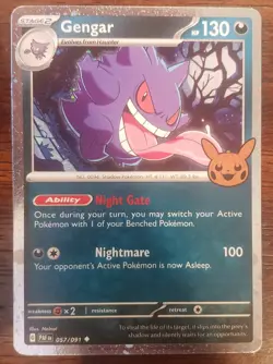 Gengar #57/91 Cosmos Holo Pokemon Card TCG Halloween Trick Or Trade 2024 - Image 1