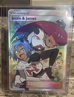 Pokemon TCG Jessie & James Trainer Full Art Ultra Rare Card 68/68 Hidden Fates - Image 1
