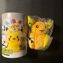 Pokemon Chinese SC Nuzzle Cheeks Plush Display Box Open Raichu -No Promo Card - Image 1