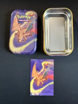 Pokemon TCG Lot Charizard Kanto Powers Mini Tin 15+ Cards W Insert - Image 3
