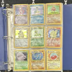 Pokemon TCG Base Set 1999 Wizards Of The Coast Binder Lot over 100 Cards HOLO - Image 1