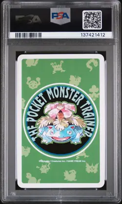 1996 POKEMON GREEN VERSION PLAYING CARDS ACE OF DIAMONDS #001 BULBASAUR PSA 10 - Image 2