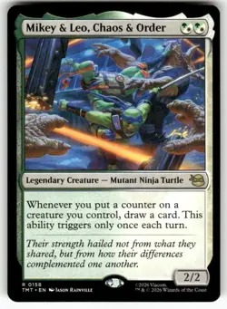 Mikey & Leo, Chaos & Order 158 NM MTG TMT Magic - Image 1