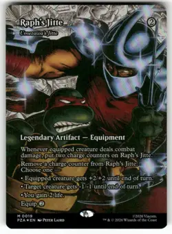 Raph's Jitte (Umezawa's Jitte) (Borderless) 19 NM Foil MTG PZA Magic - Image 1