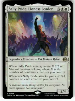 Sally Pride, Lioness Leader 24 NM Foil MTG TMT Magic - Image 1