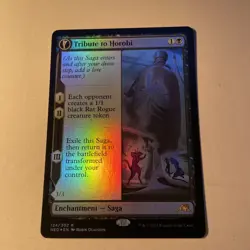 Tribute to Horobi // Echo of Death's Wail [Kamigawa: Neon Dynasty] Rare MTG - Image 1