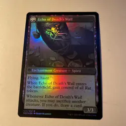 Tribute to Horobi // Echo of Death's Wail [Kamigawa: Neon Dynasty] Rare MTG - Image 2