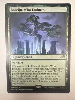 Boseiju, Who Endures 266 Kamigawa: Neon Dynasty NM MTG - Image 1