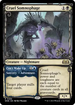 Cruel Somnophage // Can't Wake Up (WOE-286) - rare: (Showcase) Near Mint - Image 1