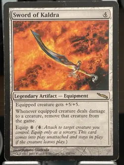 SWORD OF KALDRA MIRRODIN REGULAR NON-HOLO #251/306 MP - Image 1