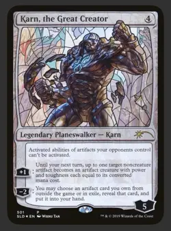MTG - Karn, the Great Creator - Secret Lair Drop (Stained Glass Foil) #501 - Image 1