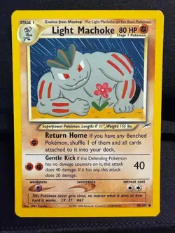 Pokemon Neo Destiny Light Machoke Uncommon (49/105) LP - Image 1