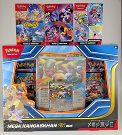 Lot of 4 Pokemon - Mega Kangaskan Ex Box + 3 Booster Bundle (Destin, JTG, SSP) - Image 1