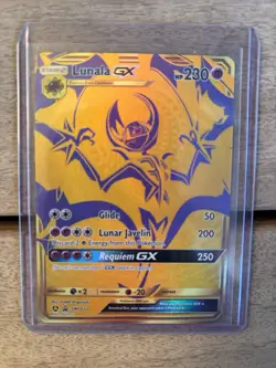 2019 Pokemon Lunala GX Full Art Black Star Promo Hidden Fates SM103a - Image 1