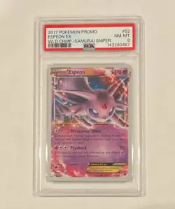 Espeon EX 52/122 XY Breakpoint Holo Pokemon TCG - PSA 8 - Image 1