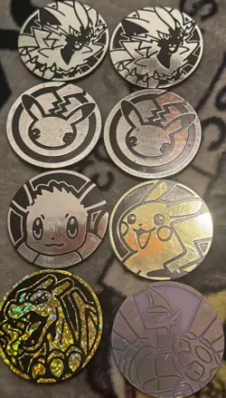 Tcg 18 pokemon Big and Small coin lot - Image 2