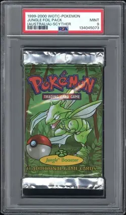 1999-2000 WOTC-POKEMON JUNGLE FOIL PACK (AUSTRALIA)-SCYTHER PSA 9 - Image 1