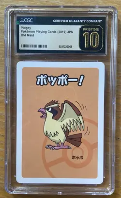Pokemon Pidgey Pristine 10 2019 JPN Playing Card CGC Old Maid - Image 1