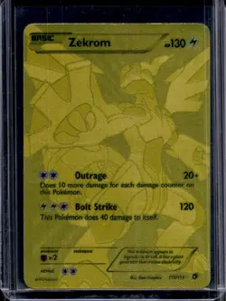 2013 Pokemon Black & White Legendary Treasures Zekrom #115/113 - Image 1