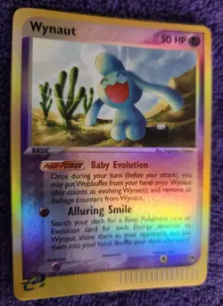 Wynaut 54/100 Sandstorm Pokemon Reverse Holo *NICE* - Image 1