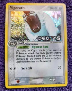 Vigoroth 50/107 Deoxys Reverse Holo Pokemon - Image 1