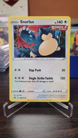 Pokemon Snorlax SWSH119 Sword & Shield Black Star Promo Holo NM - Image 1