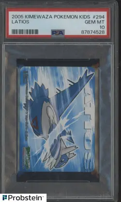 2005 Kimewaza Pokemon Kids #294 Latios PSA 10 GEM MINT - Image 1