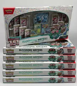 Lot of (6) Pokemon TCG 151 Blooming Waters Premium Collection Sealed - Image 1