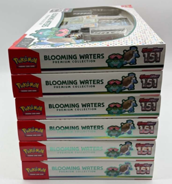 Lot of (6) Pokemon TCG 151 Blooming Waters Premium Collection Sealed - Image 2