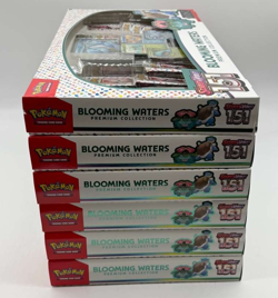 Lot of (6) Pokemon TCG 151 Blooming Waters Premium Collection Sealed - Image 3