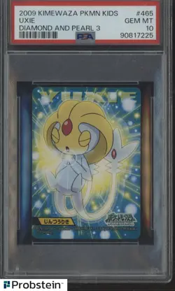 2009 Kimewaza Pokemon Kids Diamond And Pearl 3 #465 Uxie PSA 10 GEM MINT - Image 1
