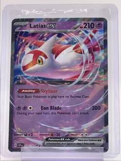 LATIAS EX 2024 POKEMON SURGING SPARKS DOUBLE RARE A 076/191 Q1219 - Image 1