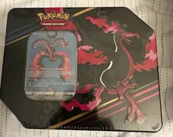 Pokemon Crown Zenith Galarian Moltres Tin Promo + 5 Booster Packs! NM Sealed - Image 1