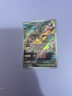 Pokemon Pikachu TCG Full Art Holo Card Scarlet & Violet 151 Illustration Rare - Image 1