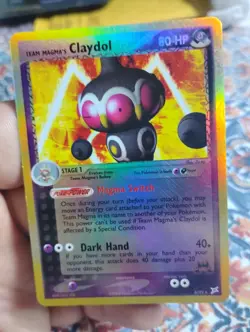 Team Magma's Claydol 33/95 EX Team Magma Vs Team Aqua Reverse Holo Pokemon LP - Image 1