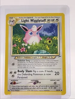 LIGHT WIGGLYTUFF 2002 NEO GENESIS SERIES NEO DESTINY UNCOMMON 54/105 Q2386 - Image 1