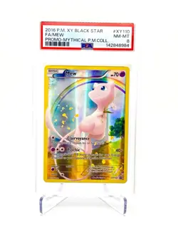 2016 POKEMON XY BLACK STAR PROMOXY110 FULL ART/MEW MYTHICAL POKEMONCOLLECTION - Image 1