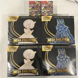 Pokemon Mega Evolution ETB Set of 4 And 2 Booster Bundles Factory Sealed - Image 1