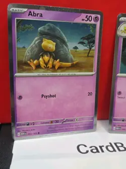 Abra 063/165 Kadabra 064/165 Pixelated Cosmos Holo Promo S&V 151 Pokemon NM - Image 2