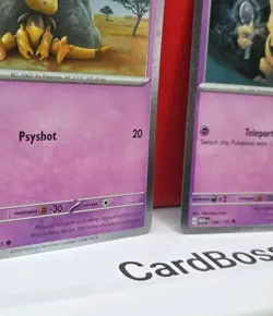 Abra 063/165 Kadabra 064/165 Pixelated Cosmos Holo Promo S&V 151 Pokemon NM - Image 4