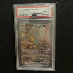 Pokemon TCG Alakazam EX 201/165 Scarlet & Violet 151 PSA 10 - Image 1