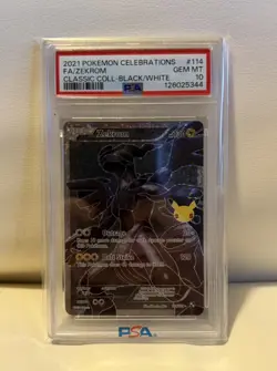 Pokemon Zekrom Celebrations Classic Coll. Black & White Full Art #114 PSA 10 - Image 3