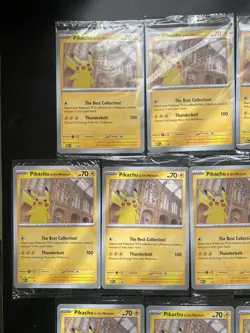 Pokemon TCG MEP Promo Natural History Pikachu At The Museum Jumbo Sealed X 13 - Image 3