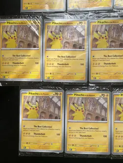 Pokemon TCG MEP Promo Natural History Pikachu At The Museum Jumbo Sealed X 13 - Image 5