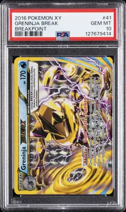 2016 POKEMON XY BREAKPOINT #41 GRENINJA BREAK PSA 10 - Image 1