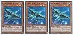 3x Photon Delta Wing - (MZMI-EN024 - 1st Ed - Ultra Rare) - NM - Yugioh - Image 1